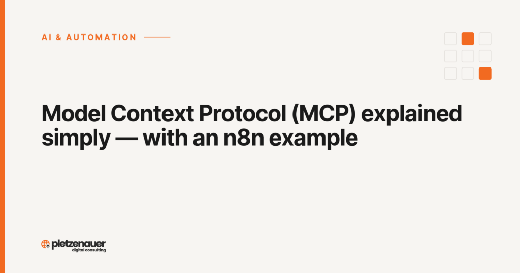 Model Context Protocol (MCP) explained simply — with an n8n example