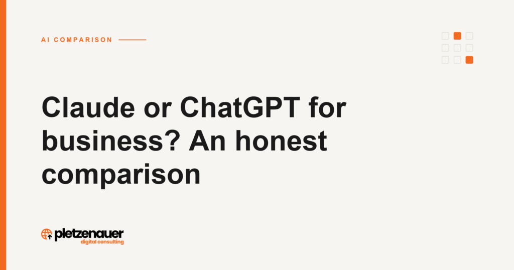 Claude or ChatGPT for business? An honest comparison
