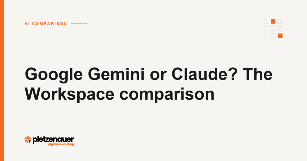 Google Gemini or Claude? The Workspace comparison