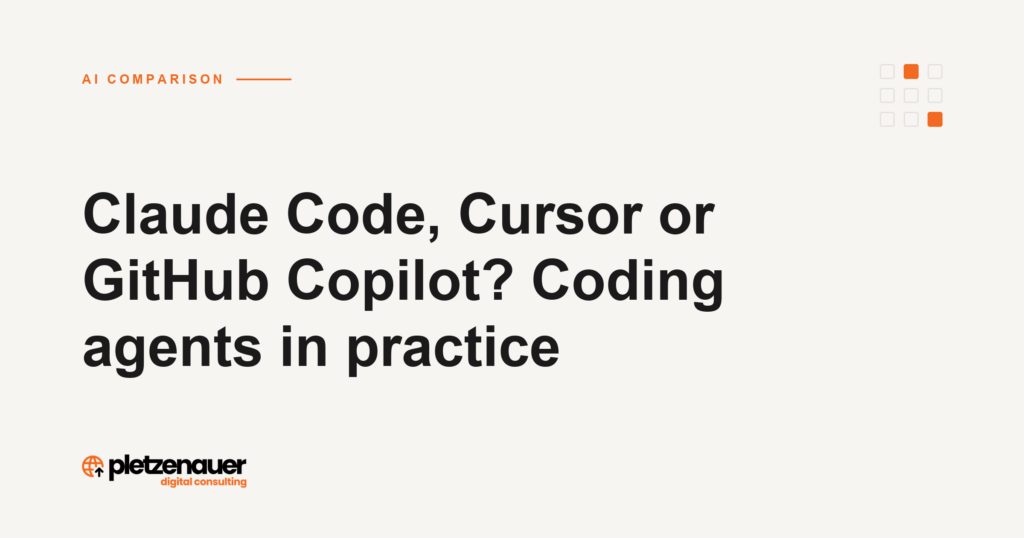 Claude Code, Cursor or GitHub Copilot? Coding agents in practice