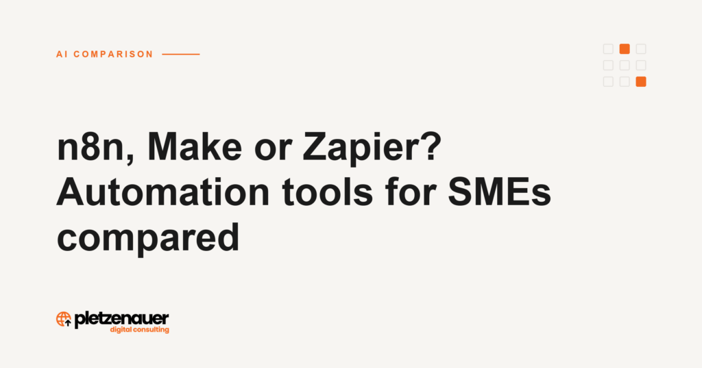 n8n, Make or Zapier? Automation tools for SMEs compared