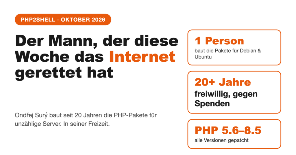 Beitragsbild: Der Mann, der diese Woche das Internet gerettet hat – Ondřej Surý und PHP2Shell